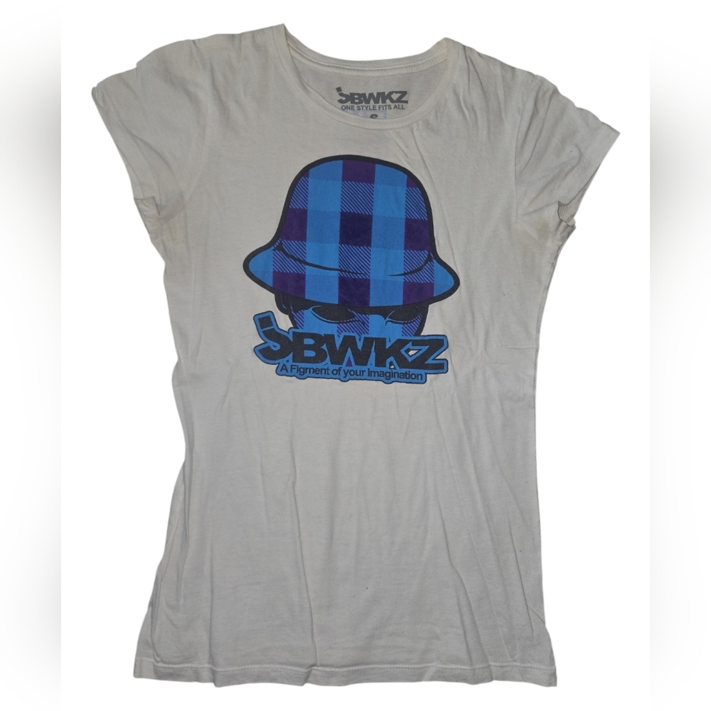 Y2k JBWKZ  Graphic Tee - White Size S